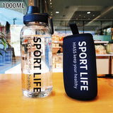 YOMDID Creative Water Bottle Glass Drink Bottles For Camping Hiking Climbing Sport Bottle Portable Bottle Drinkware Eco-friendly