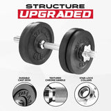 Yes4All Cast Iron Weights Adjustable Dumbbell Sets for Home Gym with Bars, Plates, Collars dumbbell set