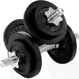 Yes4All Cast Iron Weights Adjustable Dumbbell Sets for Home Gym with Bars, Plates, Collars dumbbell set