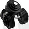 Yes4All Cast Iron Weights Adjustable Dumbbell Sets for Home Gym with Bars, Plates, Collars dumbbell set