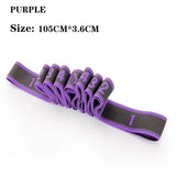 Yoga Pull Strap Belt Polyester Latex Elastic Latin Dance Stretching Band Loop Yoga Pilates GYM Fitness Exercise Resistance Bands