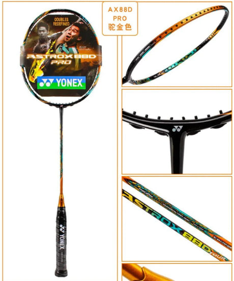 Yonex Badminton Racket Ax88s Pro Blue Ax88d Pro Gold Ax99 Pro White Carbon Fiber Offensive Professional Game Racket With String