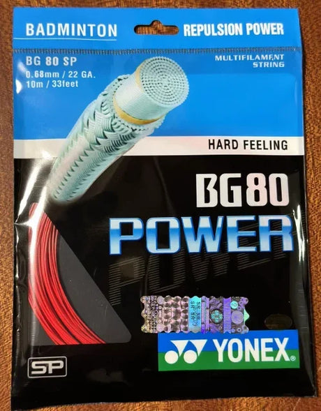 Yonex Badminton Racket Strap String BG80 POWER (0.68mm) Endurance Training Badminton String