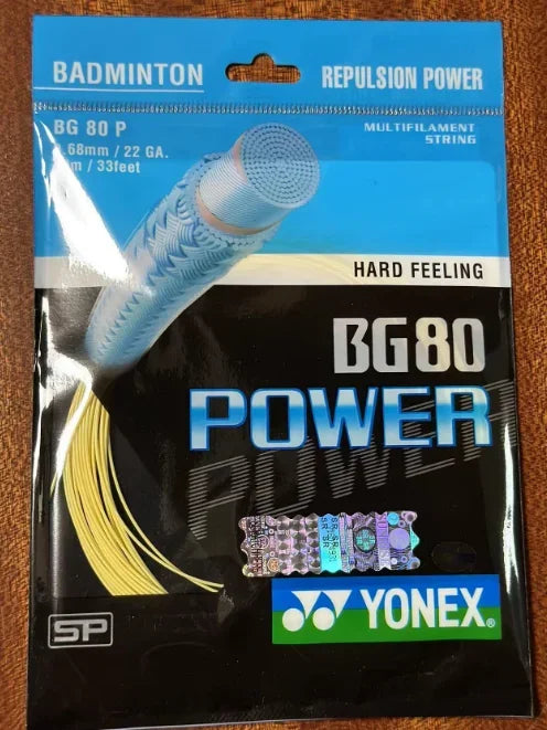 Yonex Badminton Racket Strap String BG80 POWER (0.68mm) Endurance Training Badminton String