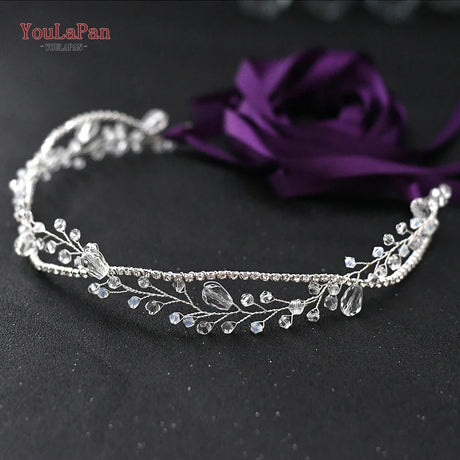 YouLaPan SH93 Clear Crystal Bridal Belts Thin Bridal Belt Rhinestone Bridal Belt Accessories Belt for Dress Wedding Accessories