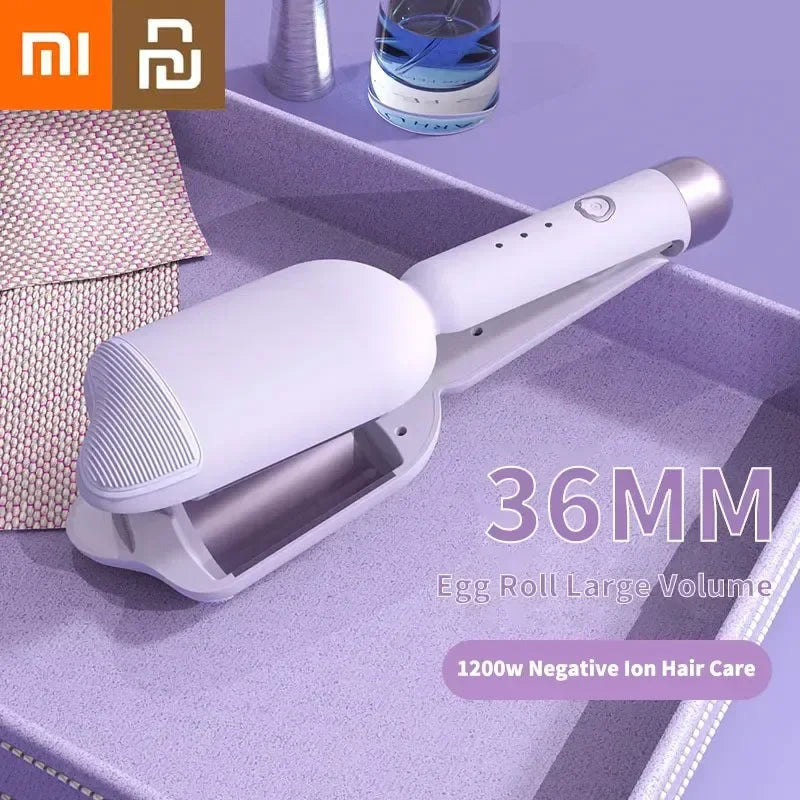 Youpin Xiaomi Hair Curler 36mm Water Wave Egg Roll Wavy Styler Wand New Hair Straightener Hair Styling Tool Home Appliances