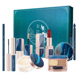 Yuli Yula Makeup Set, Lotus Pond Moonlight Gift Box, Velvet Lip Gloss, Lvory Concealer, Eye Shadow Powder. 8pcs Daily Use