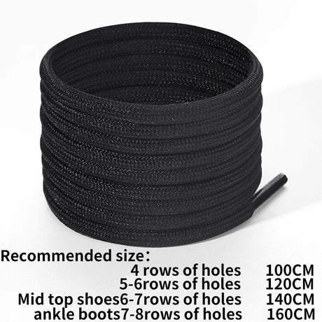 ZHENTOR  [2 Pairs] Round Boot Shoe Laces, Heavy Duty and Durable Shoelaces for Outdoor Climbing Hiking Work Boots Shoe Strings