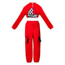 ZZL K-pop Stage Outfits Urban Dance Girl Clothes 3 Pcs Red Black White Costumes Hip-hop Jazz Dance Wear Kids Show Pant Suit