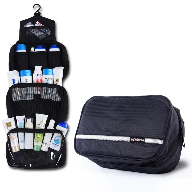 Zipper Man Women Waterproof Makeup Bag Cosmetic Bag Beauty Case Make Up Organizer Toiletry Bag Kits Storage Travel Wash Pouch