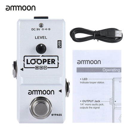 ammoon AP-09 Looper Guitar Pedal Nano Series Loop Electric Guitar Effect Pedal True Bypass Unlimited Overdubs Guitar Parts