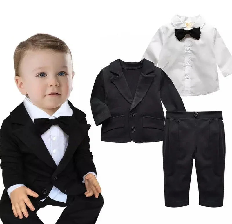 baby clothing Sets Romper Gentleman baby boys clothes toddler clothes suits t shirt pants baby sets