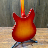 cherry red 12 strings Rickenback 360 electric jazz guitar semi hollow 12 string Ricken 330 jazz guitar