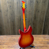 cherry red 12 strings Rickenback 360 electric jazz guitar semi hollow 12 string Ricken 330 jazz guitar