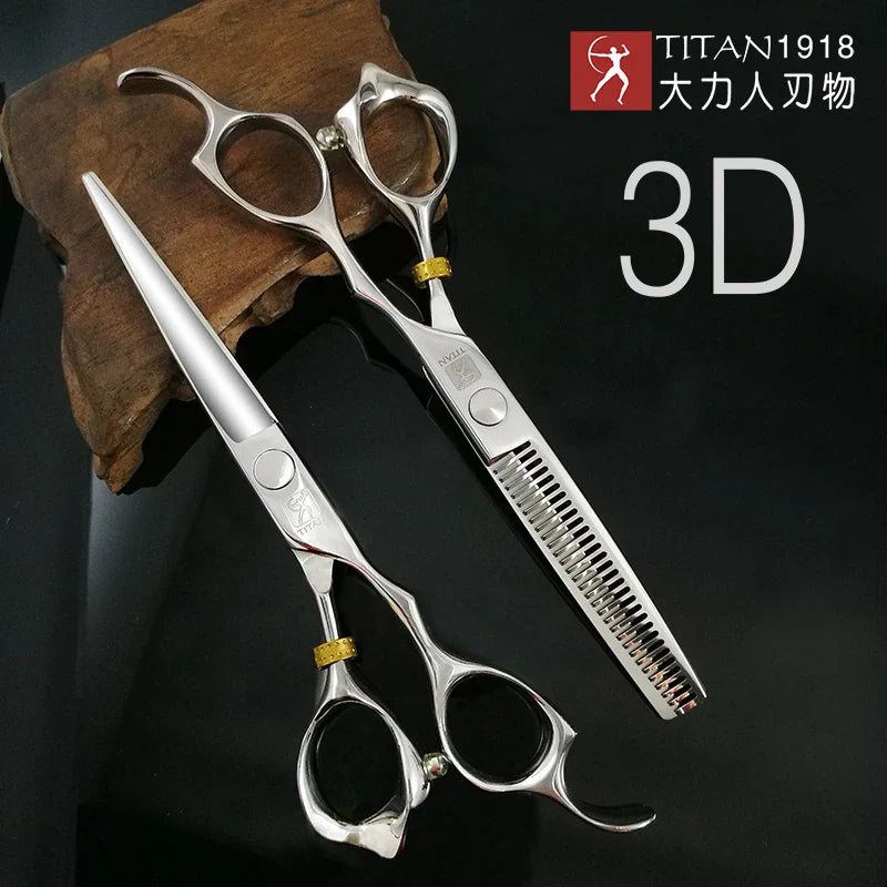 free shipping titan  Professional barber tools hair scissor