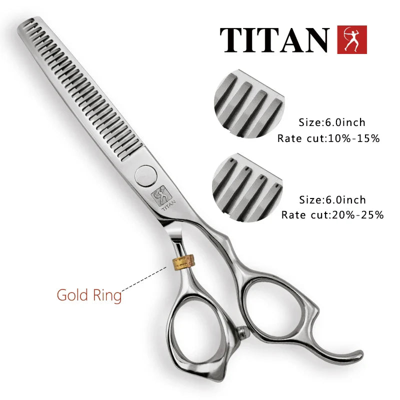 free shipping titan  Professional barber tools hair scissor