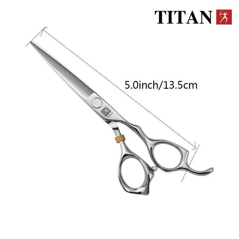 free shipping titan  Professional barber tools hair scissor