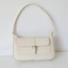 genuine Leather women shoulder bag cowhide material black cream burgundy colors leather strap purse for girl