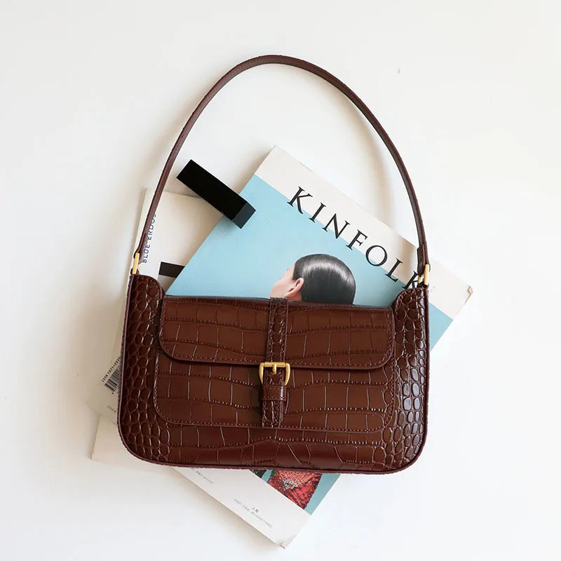genuine Leather women shoulder bag cowhide material black cream burgundy colors leather strap purse for girl
