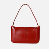 genuine Leather women shoulder bag cowhide material black cream burgundy colors leather strap purse for girl