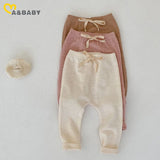 ma&baby 0-3Y Infant Newborn Toddler Baby Girls  Boys Pants Solid Color Soft Leggings Elastic Harem Pants Trousers Bottoming