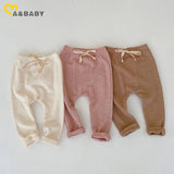 ma&baby 0-3Y Infant Newborn Toddler Baby Girls  Boys Pants Solid Color Soft Leggings Elastic Harem Pants Trousers Bottoming