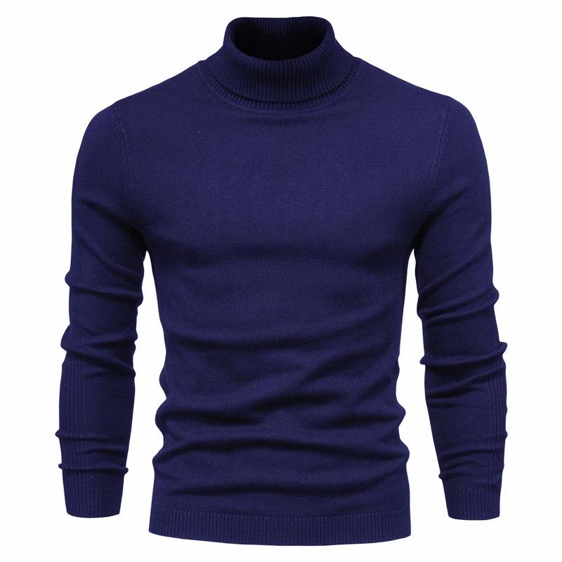 Navy Tailored Turtle Neck