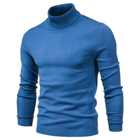 Dark Blue Tailored Turtle Neck