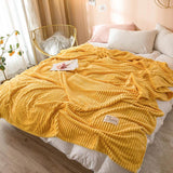 Yellow Premium Microfiber Blanket