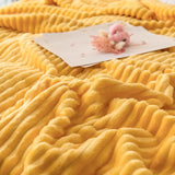 Yellow Premium Microfiber Blanket