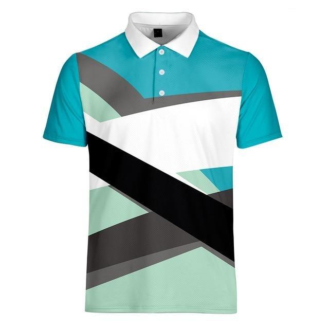 Reginald Golf High-Performance Blue Hill Shirt