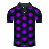 Reginald Golf Cooltech Loud Disco Shirt (Purple)