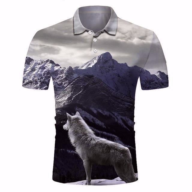 Reginald Golf Cooltech Boldly Loud Shirts (Lone Wolf)