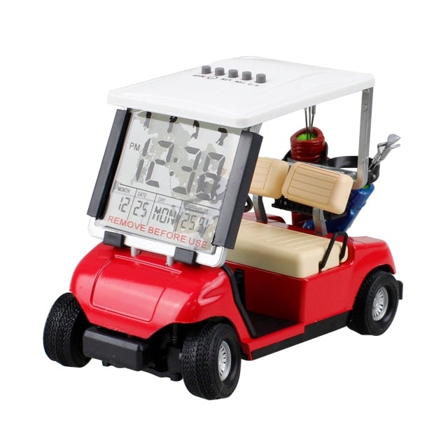 Reginald Golf Alarm Clock Golf Cart (Red)