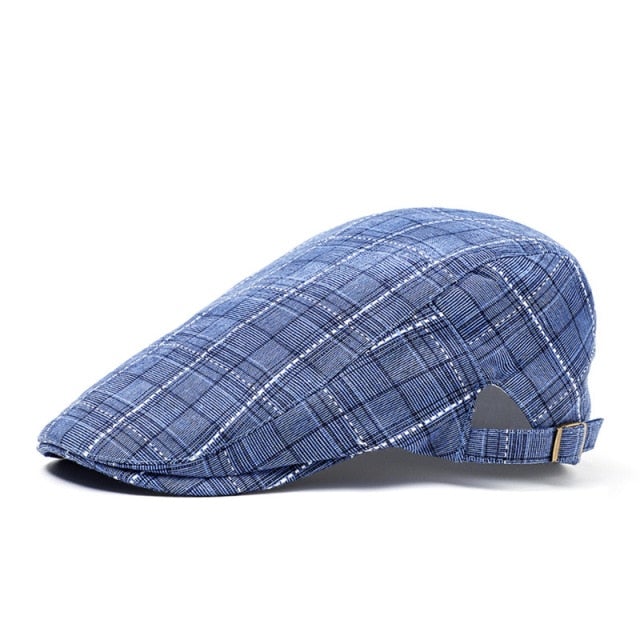 Reginald Golf Classic Flat Cap (Blue)