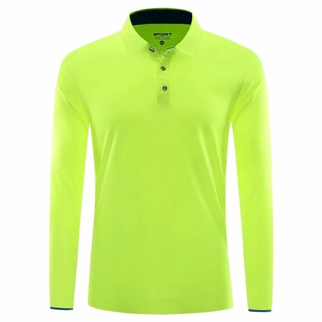 Reginald Golf High-Performance LS Shirt (Lime)