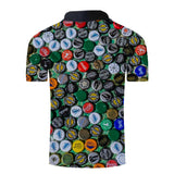 Reginald Golf Cooltech Loud Drink Up Shirt (Bottle Caps Messy)