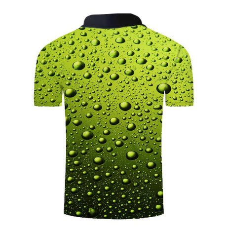 Reginald Golf Cooltech Loud Drink Up Shirt (Green Bottle Condensation)