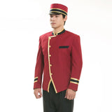 red hotel uniform for men hotel reception uniform for men hotel receptionist hotel waiter clothes