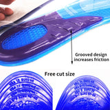 shock-absorbing insole Orthotic Arch Support Foot Pain Massaging Silicone Gel Soft Sport Shoe Anti-Shock Insoles Pad Man Women