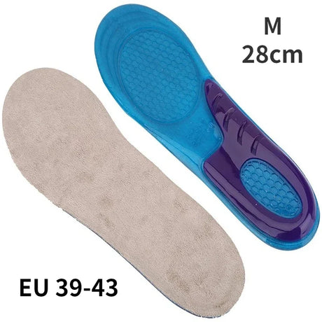 shock-absorbing insole Orthotic Arch Support Foot Pain Massaging Silicone Gel Soft Sport Shoe Anti-Shock Insoles Pad Man Women