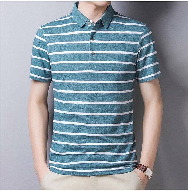 Moore Light Blue Men's Performance Polo