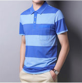 Thomas Blue Men's Performance Polo